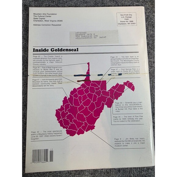 Goldenseal Magazine Spring 1991 Vol 17 No 1 West Virginia Traditional Life - Picture 3 of 6